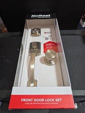 Kwikset Henley Satin Nickel Single Cylinder Handleset w Maven Knob SmartKey