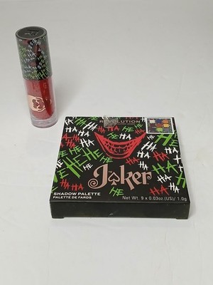 Makeup Revolution x DC Eye Shadow Palette & Lip Gloss Duo, JOKER WhySoSerios NIB