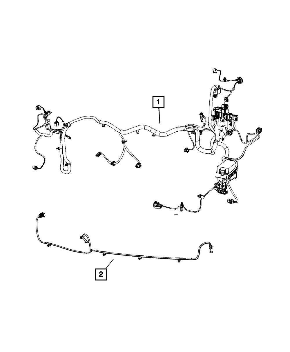 Genuine Mopar Headlamp To Dash Wiring 68079617AB