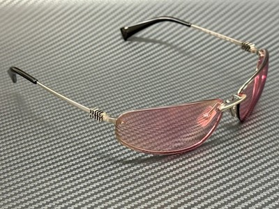 MIU MIU MU A50S 1BC70J Silver Pink Mirror Women's 68 mm Sunglasses