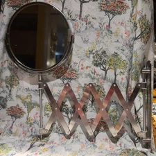 IKEA Frack Mirror Extendable Magnifying Makeup Shaving Wall Mount Vtg 1999