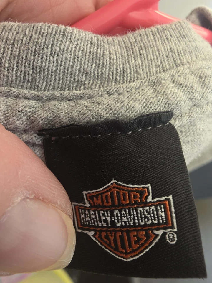 Camiseta Harley Davidson para niñas pequeñas - My Grandpa Rides A Harley Foto 2 de 4