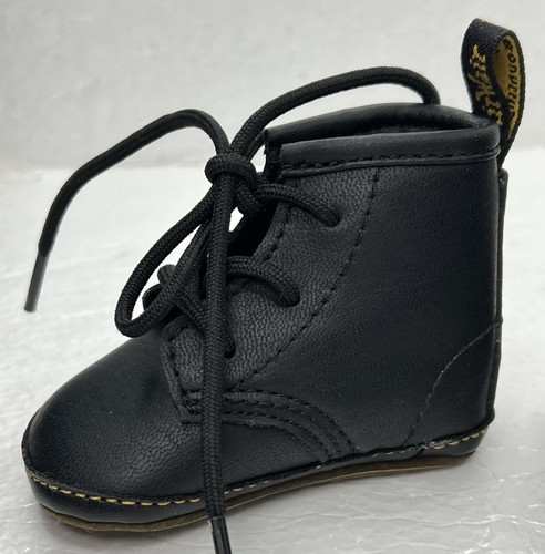 Dr. Martens Infant Booties Size 1 US - UK 0 - Black Crib Shoes 1460 Boy/Girl - Bild 5 von 12