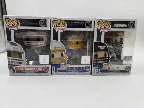 NFL Funko Lot Justin Herbert / Tua / Trevor Lawrence  Box Damage