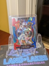 2025 Panini Select Tyreek Hill Concourse Red & Blue Shock Prizm