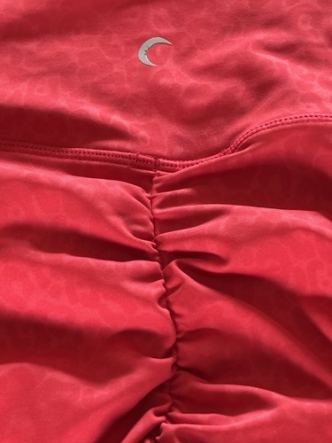 ZYIA Red Leopard/Cheetah Print Active Workout Leggings Women’s Size 8/10 Medium - Picture 8 of 10