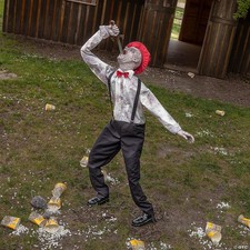 72" Sword Swallower Animated Halloween Prop - with Realistic Circus Sounds