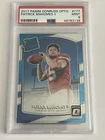 Patrick Mahomes 2017 Donruss Optic #177 Rated Rookie PSA 9 Mint
