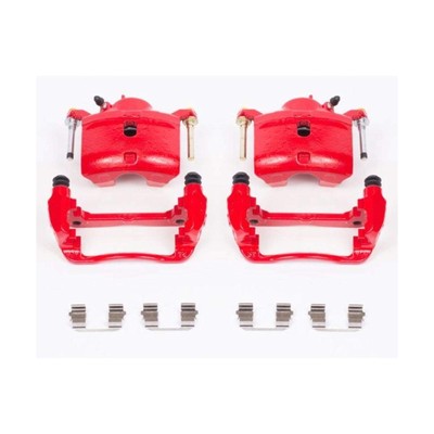 Power Stop Front S2660 Pair of High-Temp Red Powder Coated Calipers