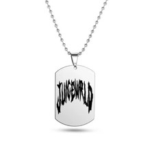 Juice Wlrd Chain Necklace Pendant Silver Tag American Rapper Brand New Metal Tag