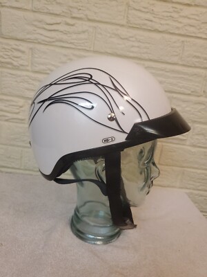 Harley Davidson Half Helmet Shell Size XS 53-54cm White w/ Black