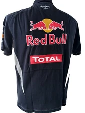 Red Bull Racing formula one team men Shirt polo short sleeve Cotton  Size L