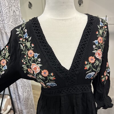 romantic black dress Elegant Black Mini Dress for Women