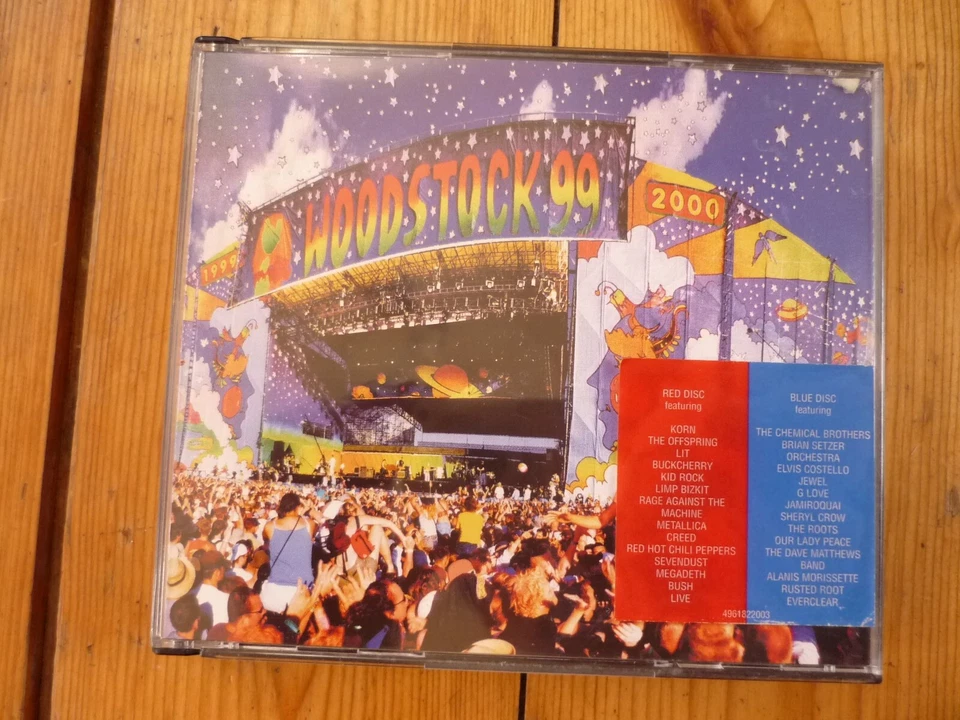 Woodstock 99 Korn Metallica Megadeth Godsmack Jamiroquai The Roots Jewel 2CD-BOX - Bild 2 von 3