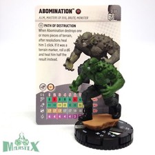 Heroclix Avengers 60th Anniversary set Abomination 038 Rare figure w/card