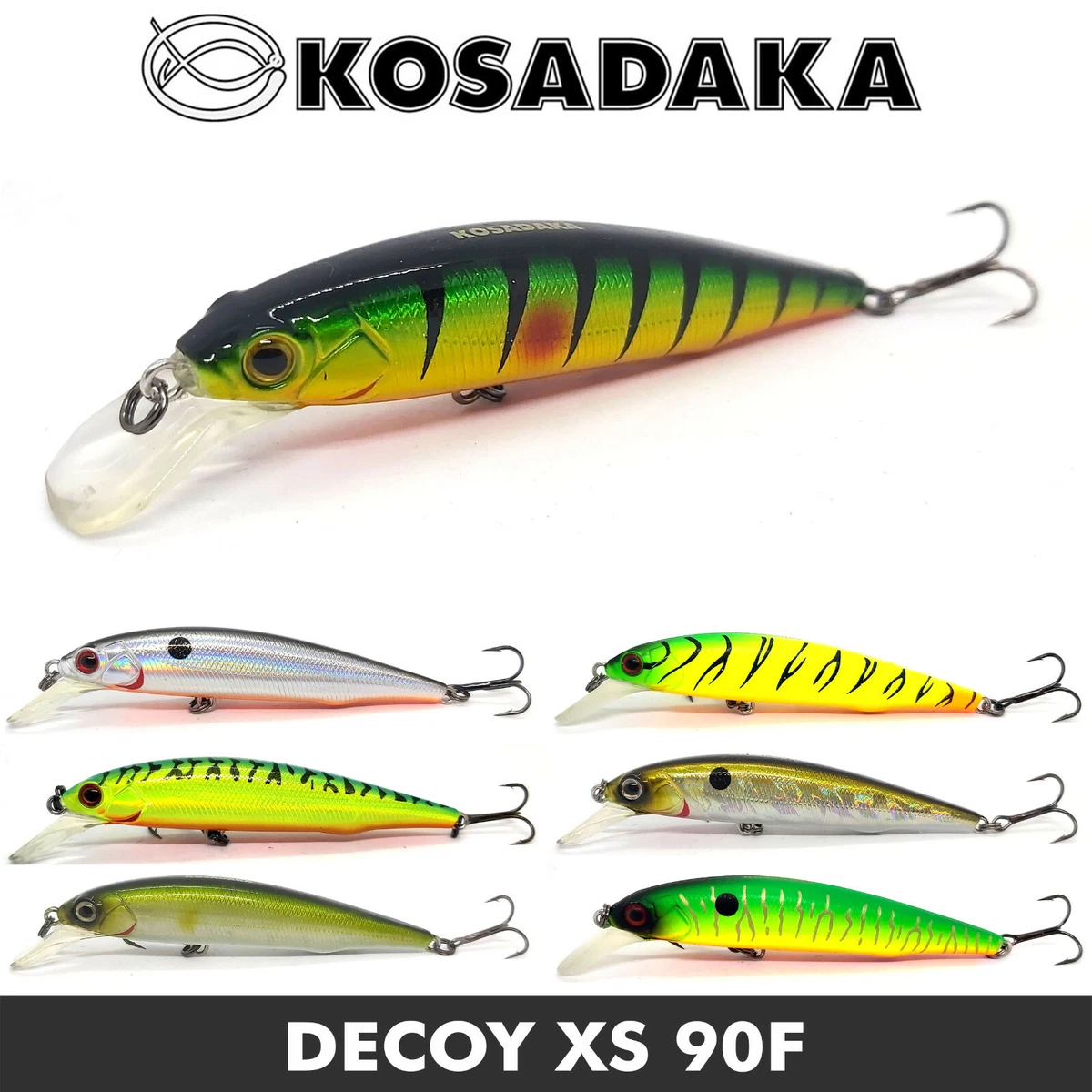 KOSADAKA PHANTOM DECOY XS 90F FLOATING FISHING BAIT MINNOW LURE 90mm 11.1g