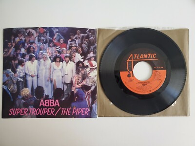 Abba Super Trouper/The Piper 7'' 45 RPM W/Pic Sleeve ATLANTIC 3806