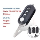 Flip Remote Key Case Shell 3 Buttons for Fiat 500L MPV Ducato for Citroen Jumper