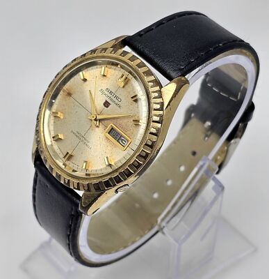 SEIKO 5 SPORTSMATIC PATINA DIAL 6619-9000 DAY/DATE VINTAGE MEN'S