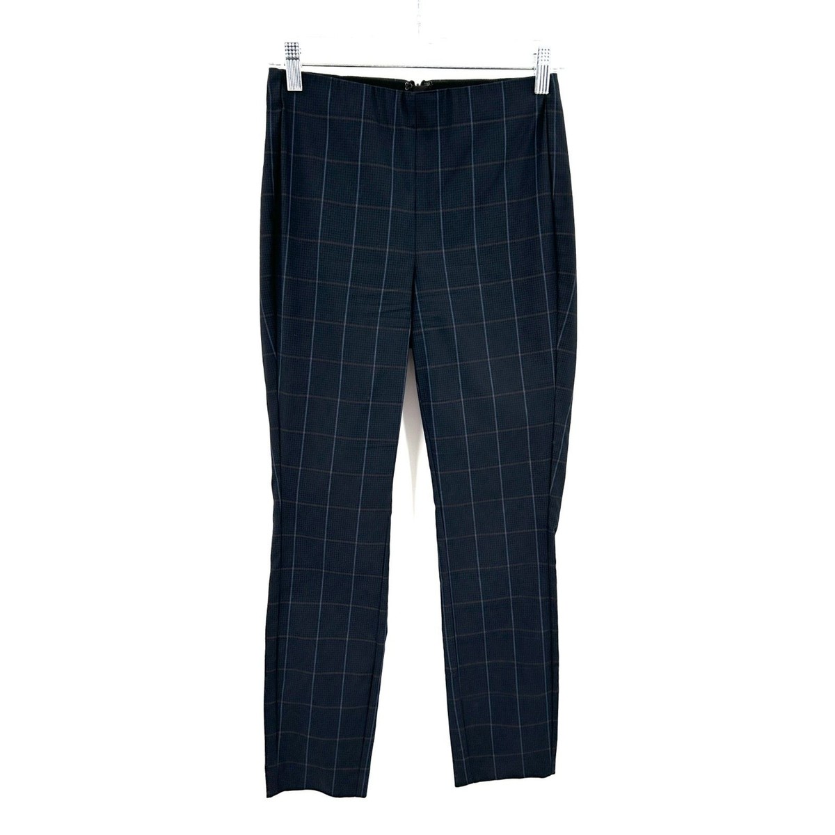 navy blue plaid dress pants Men's Checkered Dress Pants: Navy & Royal Blue Slim Fit