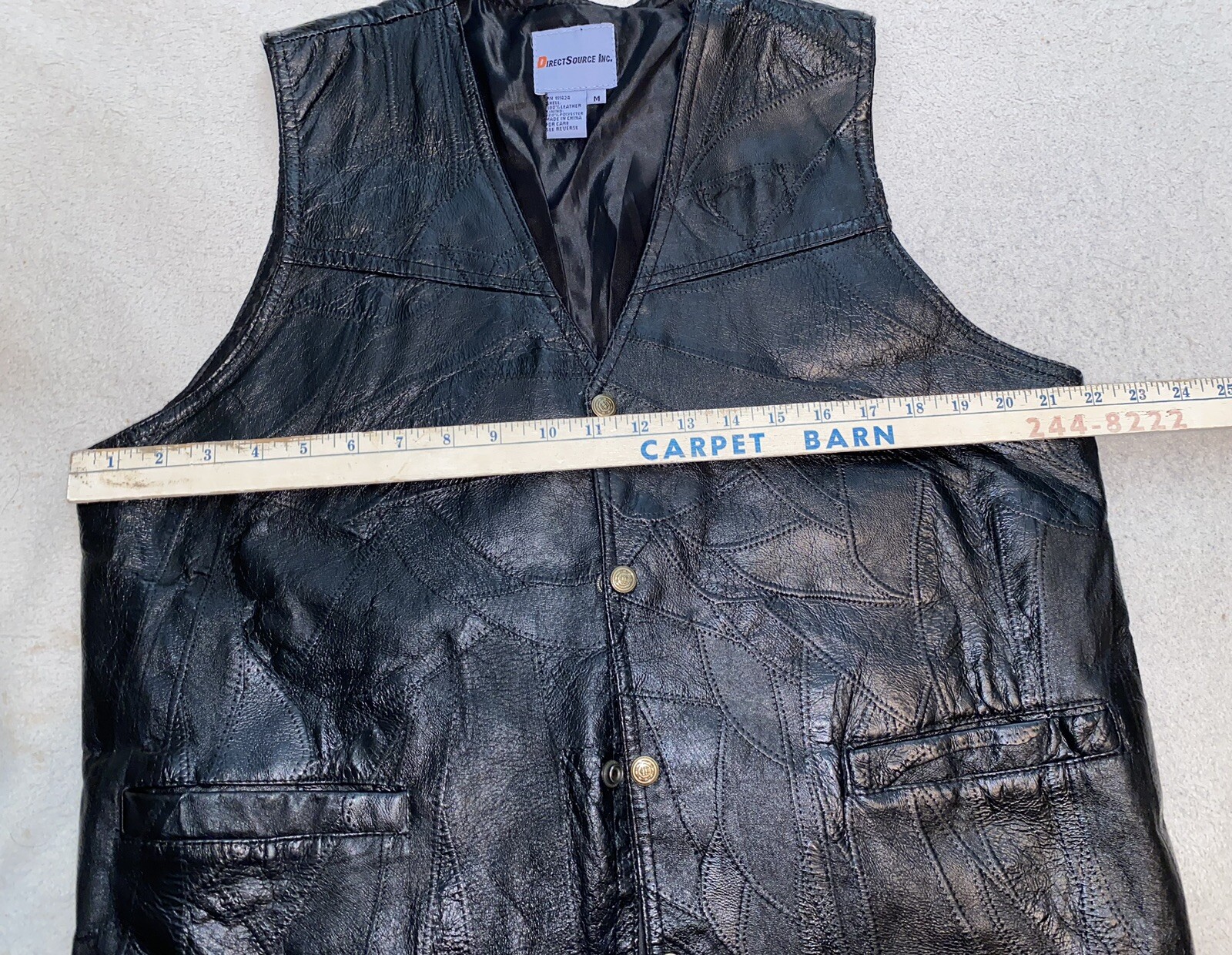 Direct Source Inc Men's Motorcycle Patchwork Leat… - image 5