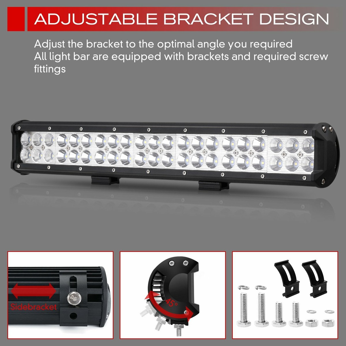 22 In. Spot/Flood Combo LED Light Bar - Harbor Freight Tools - Foto 14