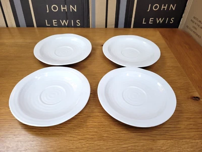 4 x Sophie Conran for Portmeirion Tea Saucers, 17cm, White