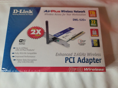 NEW D-Link Air Wireless Network DWL-520 Wireless PCI Adapter 802.11b SEALED