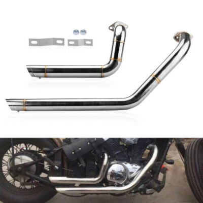 Shortshots Staggered Exhaust Pipe For Kawasaki Vulcan 800 VN800 Classic/Drifter 