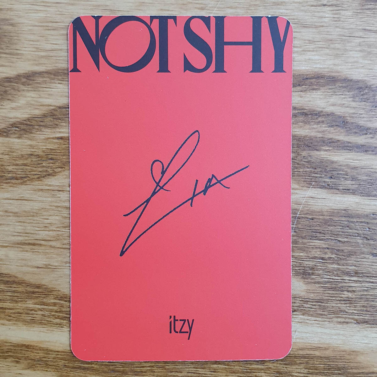 Lia Official Photocard ITZY Not Shy Genuine Kpop | eBay