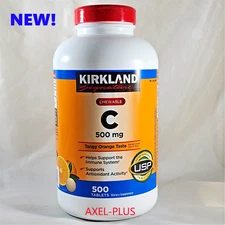 Kirkland Signature Chewable Vitamin C 500 mg., 500 Tablets