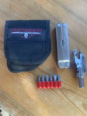 Rare Vintage Leatherman w/ Bit Driver and Rare original Sheath Date Stamped 0397