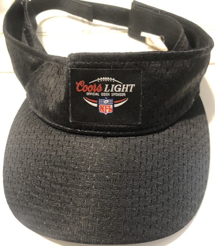 Coors Light Embroidered Black Sun Visor 