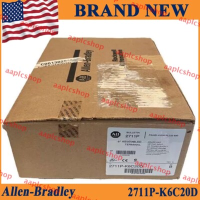 2711P-K6C20D /B NEW AB PanelView Plus 600 EtherNet KEYPAD DISPLAY HT 1PCS