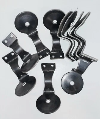 ANVIL WELDING HANDRAIL BRACKETS Handrail bracket 10 pk weld bolt on steel stair Banister wall Rails 3" code Flat