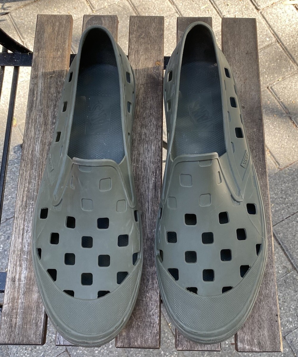 Vans Trek Slip On Men’s 13 Classic Comfort Shoe Dark Green Vans Trek Review | Washable Slip-On Water Shoes | Field Mag main image 2