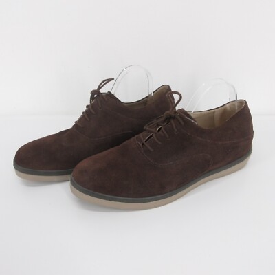 FitFlop Lewis Mens US 11 EU 44 Oxford Sneaker Hybrid Shoes Brown Suede