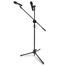 TECHTONGDA 1 PC Microphone Mic Stand Foldable Tripod 360-Degree Rotation New