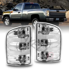 For 2007-14 Chevy Silverado 1500 2500 Tail Lights Clear 07-13 Replacement Lamps