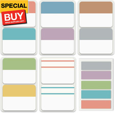 300 Pcs Tabs 2 Inch Sticky Index Tabs, Writable and Repositionable Book Tabs Pag