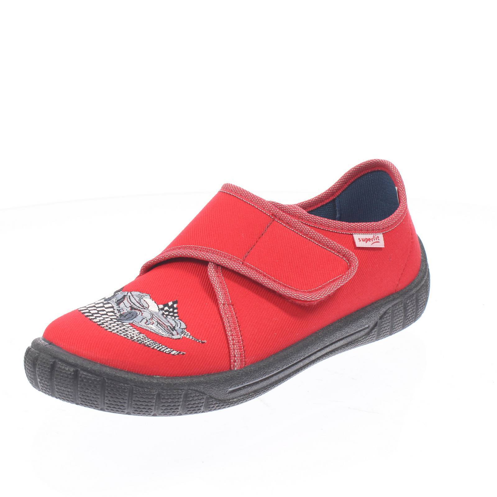 Superfit Bill Pantofoline Bambino Con Strappo Rosso - Taglia 28 Scarpe Bambino