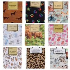 Fat Quarters Quilting 18"x 21" Animals Various Styles New