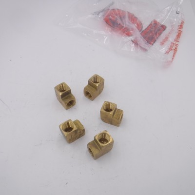 5 Pack 3/4'' FNPT x 3/4'' FNPT 90° Brass Pipe Adapter 3500X12, 33500-12-12