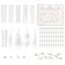 125Pcs Resin Casting Silicone Molds Kit - Epoxy Spoon Set for Jewelry Making