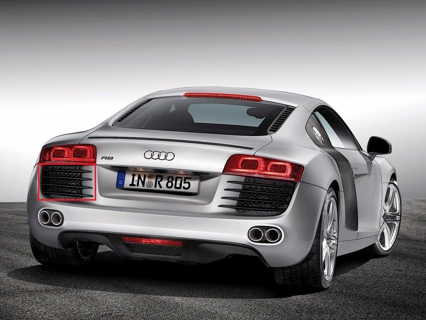 AUDI R8 07-12 Exterior Rear Left Trim For Ventilation Genuine 420898459