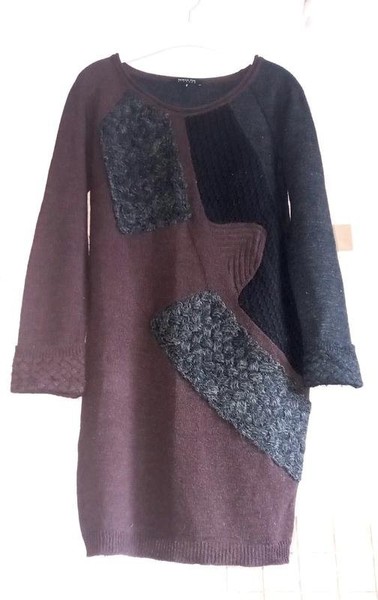 Women Patrizia Pepe Dress Grey Alpaca 36 / S / 44 #C25M