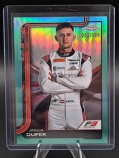 2025 Topps Chrome Formula 1 F1 Joshua Dufek Aqua Refractor 42/199 #55
