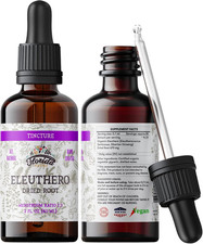 Eleuthero Tincture, Organic Eleuthero Extract Siberian Ginseng, Eleutherococcus