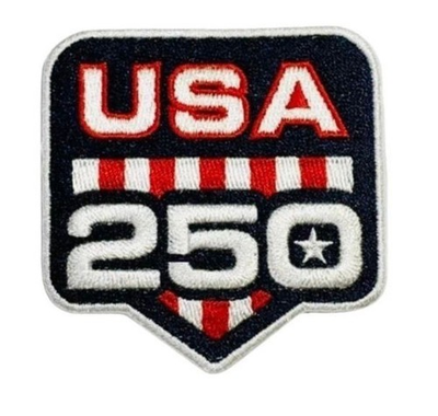 #ad 250 Years Anniversary Iron On Sew On 2.0 x 2.0 inches Embroidered Patch $8.95