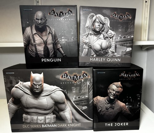 Lot Of 4 Iron Studios Arkham Knight Batman Statues Figures Rare 1:10 ...